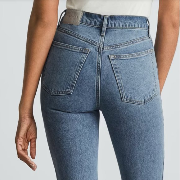 Short Coupe Jean Everlane Femme, Bleu, Taille 8 (28 Pouces), Coton, Excellent état